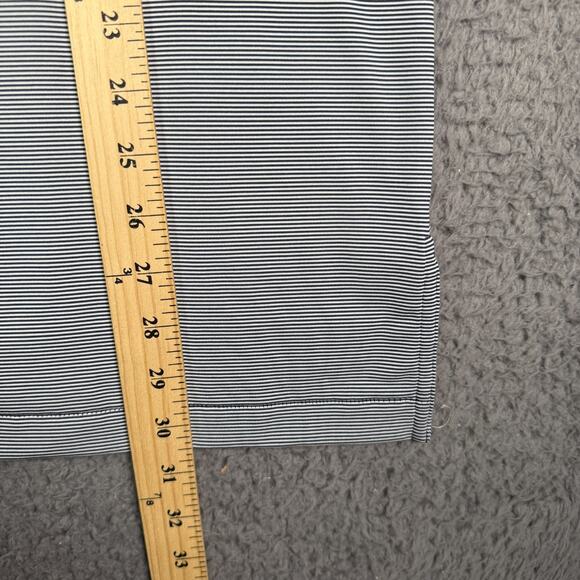 Peter Millar Summer Comfort Polo Shirt Mens S Navy Striped Golf Pickleball NEW - Picture 9 of 10